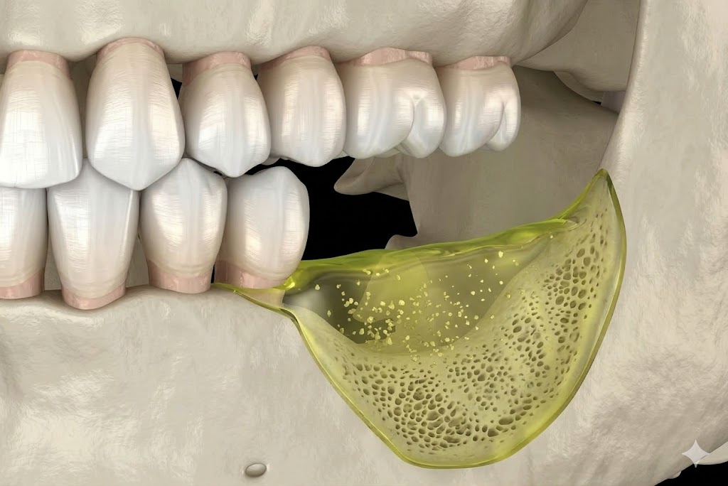 Bone loss after tooth extraction