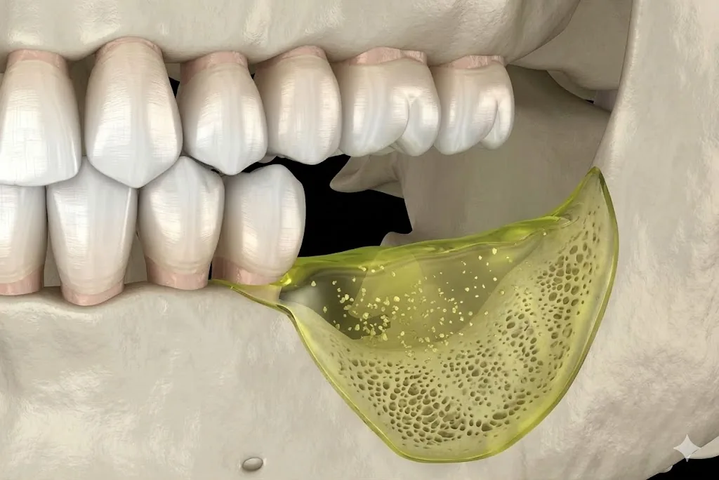 Bone loss after tooth extraction