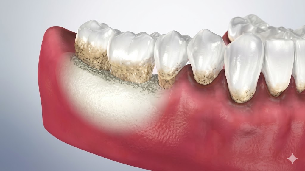 Osseous surgery debridement of deep periodontal pockets